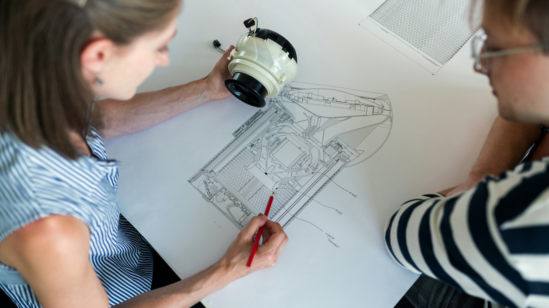 Construction site with workers